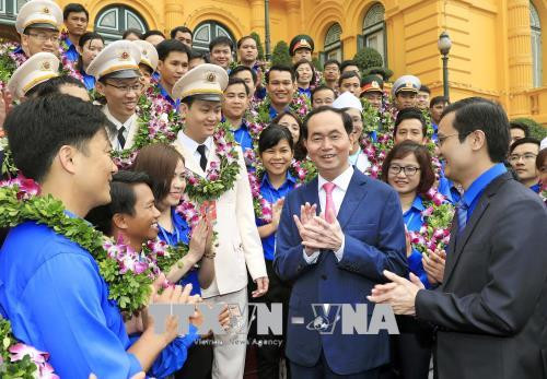 国家主席陈大光:青年一直是先锋力量 ảnh 2 国家主席陈大光:青年一直是先锋力量 ảnh 2
