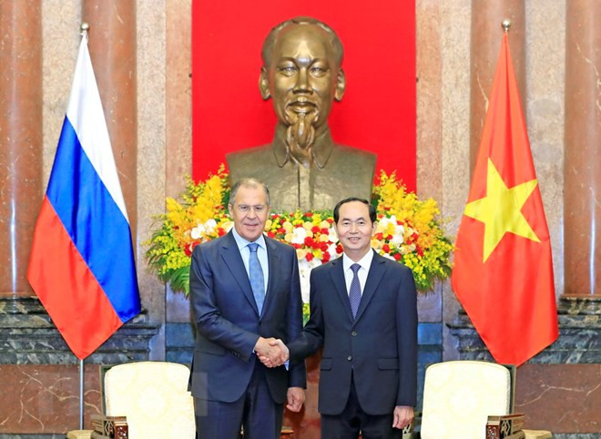 国家主席陈大光会见俄罗斯联邦外交部部长谢尔盖·拉夫罗夫 ảnh 1 国家主席陈大光会见俄罗斯联邦外交部部长谢尔盖·拉夫罗夫 ảnh 1