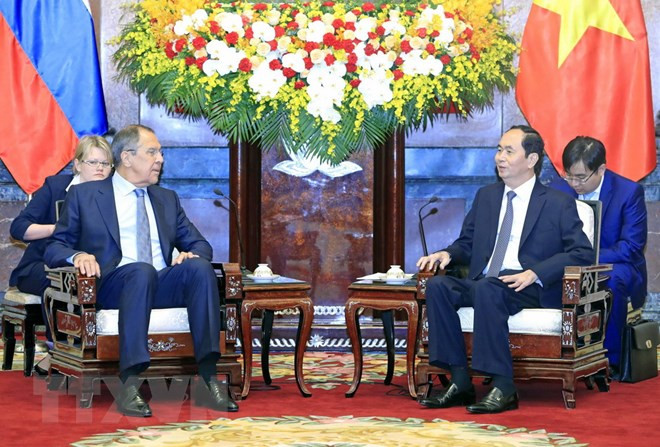 国家主席陈大光会见俄罗斯联邦外交部部长谢尔盖·拉夫罗夫 ảnh 2 国家主席陈大光会见俄罗斯联邦外交部部长谢尔盖·拉夫罗夫 ảnh 2