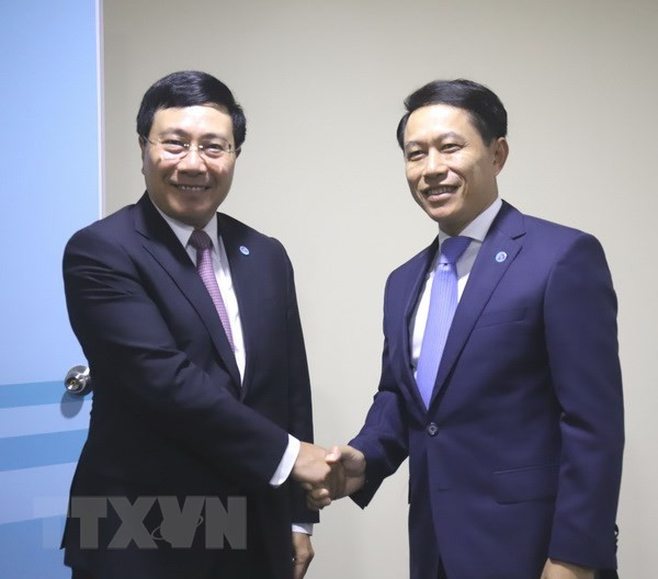 范平明在AMM-51期间密集与各国外长举行双边会晤 ảnh 2 范平明在AMM-51期间密集与各国外长举行双边会晤 ảnh 2