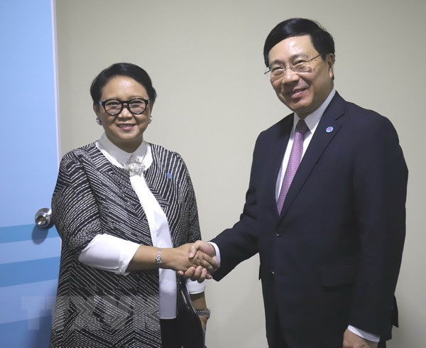 范平明在AMM-51期间密集与各国外长举行双边会晤 ảnh 3 范平明在AMM-51期间密集与各国外长举行双边会晤 ảnh 3