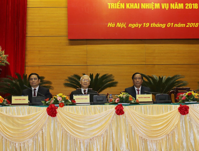 越共中央组织部召开2018年全国党建工作部署会议 ảnh 1