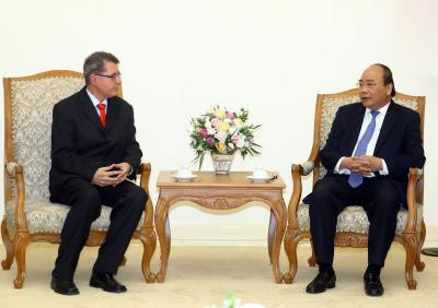 越南政府总理阮春福会见奥地利新任驻越南大使 ảnh 1 越南政府总理阮春福会见奥地利新任驻越南大使 ảnh 1