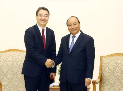 政府总理阮春福会见越南斗山重工业有限公司总经理 ảnh 1