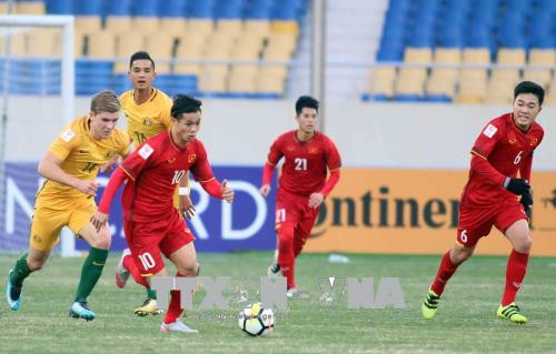 2018年U23亚洲杯D组:越南U23足球队1-0击败澳大利亚U23足球队 ảnh 1 2018年U23亚洲杯D组:越南U23足球队1-0击败澳大利亚U23足球队 ảnh 1