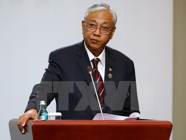 缅甸总统吴廷觉对越南进行国事访问有助于促进两国更多领域更深层次的合作 ảnh 1 缅甸总统吴廷觉对越南进行国事访问有助于促进两国更多领域更深层次的合作 ảnh 1