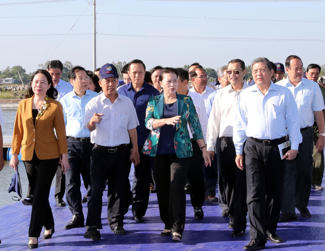 国会主席阮氏金银莅临安江省调研指导 ảnh 3