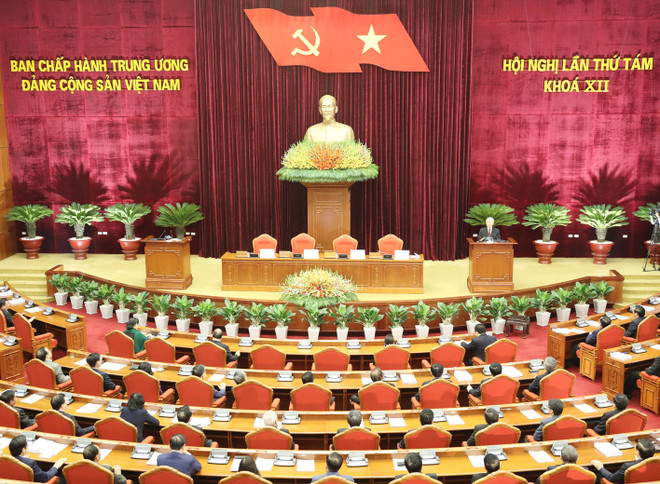 越共十二届八中全会闭幕会新闻公报 ảnh 1 越共十二届八中全会闭幕会新闻公报 ảnh 1