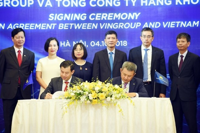 Vietnam Airlines与Vingroup签署合作协议 加快“航旅融合”步伐 ảnh 1