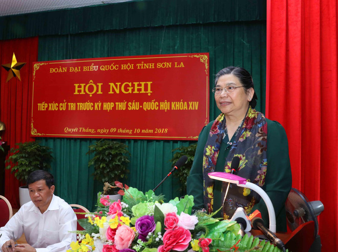 国会常务副主席丛氏放与山罗省选民见面沟通交流 ảnh 1 国会常务副主席丛氏放与山罗省选民见面沟通交流 ảnh 1