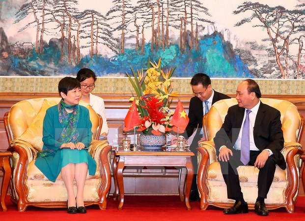 阮春福总理会见中国人民对外友好协会和中越友好协会代表 ảnh 1 阮春福总理会见中国人民对外友好协会和中越友好协会代表 ảnh 1