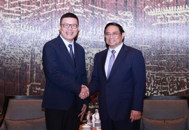 越南政府总理范明政出席越中经贸合作论坛 ảnh 3 越南政府总理范明政出席越中经贸合作论坛 ảnh 3