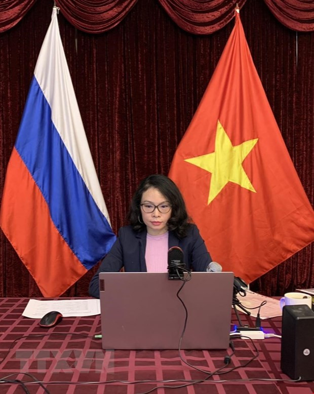 纪念越俄建交71周年研讨会以视频形式举行 ảnh 2