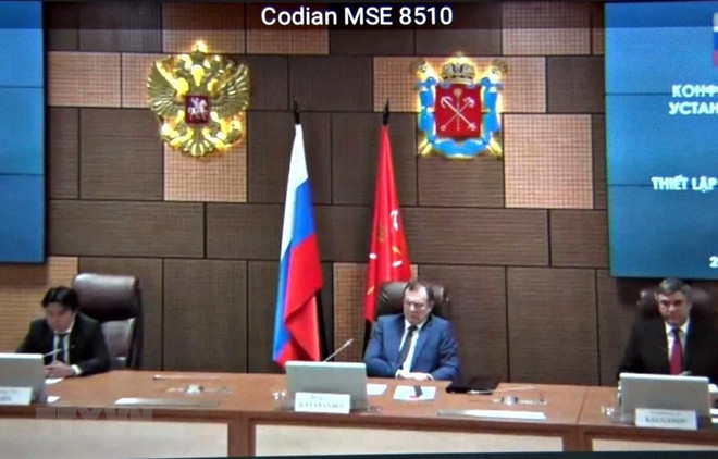 纪念越俄建交71周年研讨会以视频形式举行 ảnh 1