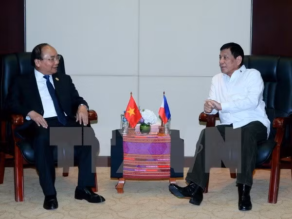 阮春福总理会见菲律宾总统杜特尔特 ảnh 1