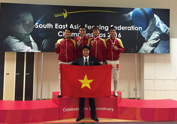 2016年东南亚击剑锦标赛：越南击剑队夺取两枚金牌 ảnh 1
