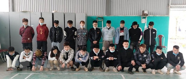 高平省：将非法入境越南的22名中国人送到医学隔离区 ảnh 1