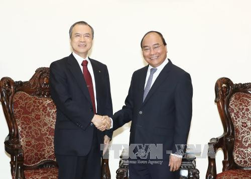 政府总理阮春福会见日本东京燃气公司总裁广濑道明 ảnh 1 政府总理阮春福会见日本东京燃气公司总裁广濑道明 ảnh 1