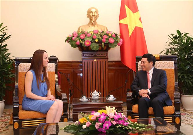 越南外长范平明会见墨西哥参议院外交委员会主席 ảnh 2