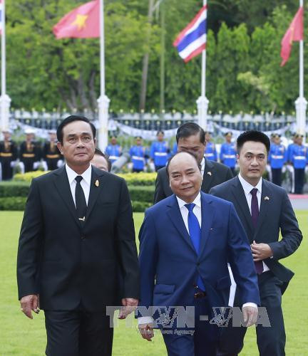 越泰发表联合声明 加强两国战略伙伴关系 ảnh 1 越泰发表联合声明 加强两国战略伙伴关系 ảnh 1