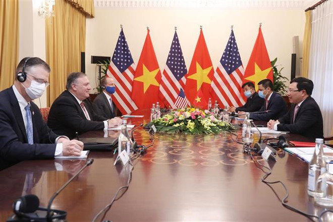 越南政府副总理兼外长范平明与美国国务卿蓬佩奥举行会谈 ảnh 2  越南政府副总理兼外长范平明与美国国务卿蓬佩奥举行会谈 ảnh 2