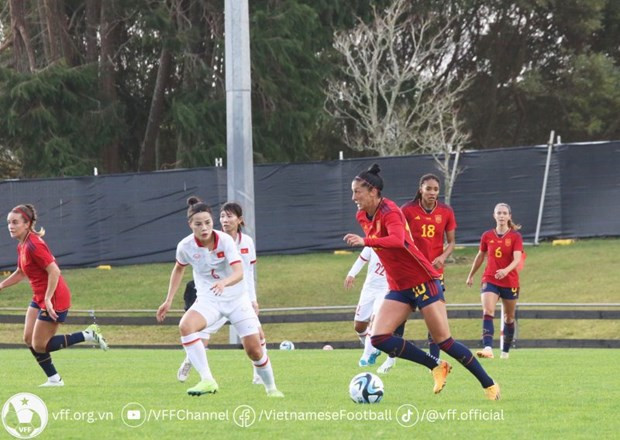 2023年女足世界杯友谊赛:越南队不敌西班牙队 ảnh 2 2023年女足世界杯友谊赛:越南队不敌西班牙队 ảnh 2