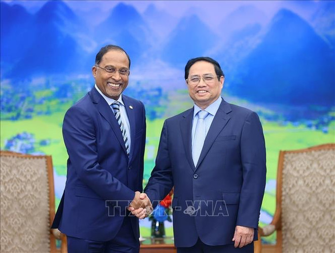 越南政府总理范明政会见马来西亚外交部长 ảnh 1 越南政府总理范明政会见马来西亚外交部长 ảnh 1