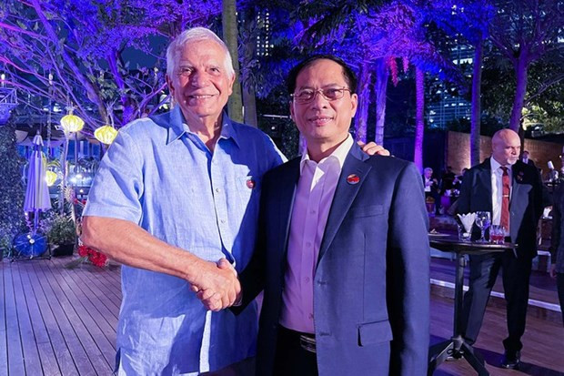第56届东盟外长会:越南促进与美国和欧盟的合作 ảnh 2 第56届东盟外长会:越南促进与美国和欧盟的合作 ảnh 2