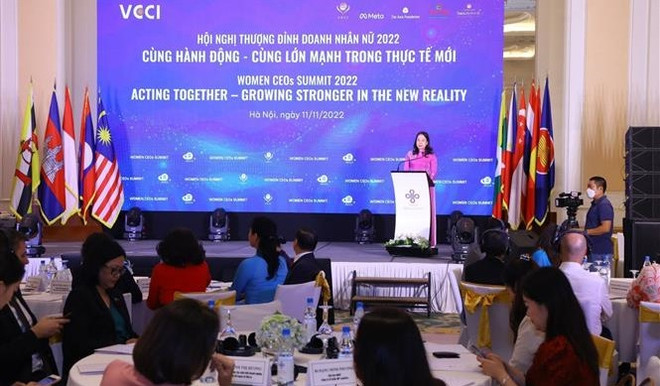 越南国家副主席武氏映春出席2022年东盟女性企业家峰会 ảnh 1 越南国家副主席武氏映春出席2022年东盟女性企业家峰会 ảnh 1