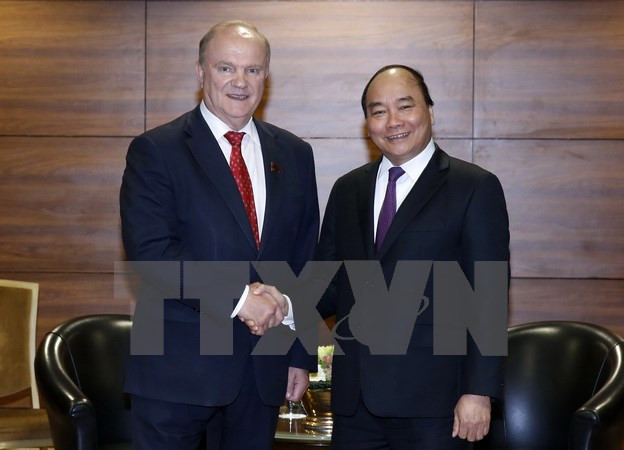 阮春福总理会见俄罗斯联邦共产党中央委员会主席久加诺夫 ảnh 1 阮春福总理会见俄罗斯联邦共产党中央委员会主席久加诺夫 ảnh 1