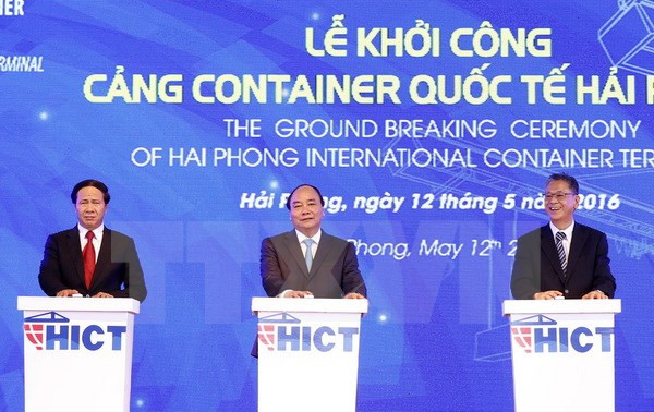 海防市国际集装箱码头工程项目正式动工兴建 ảnh 1 海防市国际集装箱码头工程项目正式动工兴建 ảnh 1