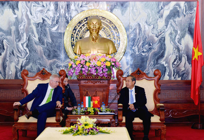 越南最高人民法院院长会见匈牙利司法部部长 ảnh 1 越南最高人民法院院长会见匈牙利司法部部长 ảnh 1