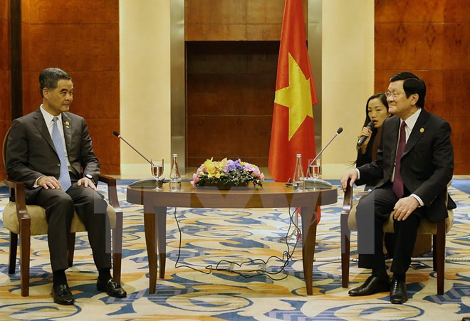 张晋创主席会见出席2015年菲律宾APEC峰会的秘鲁和马来西亚领导人 ảnh 3 张晋创主席会见出席2015年菲律宾APEC峰会的秘鲁和马来西亚领导人 ảnh 3