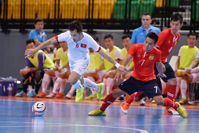 2015年东南亚五人制足球锦标赛:越南队以13比1狂屠老挝队 ảnh 1 2015年东南亚五人制足球锦标赛:越南队以13比1狂屠老挝队 ảnh 1