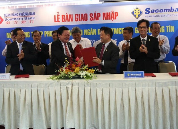 越南南方银行与西贡商业信用银行正式合并 ảnh 1
