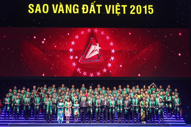 2015年越南金星奖颁奖仪式在河内举行 ảnh 1 2015年越南金星奖颁奖仪式在河内举行 ảnh 1