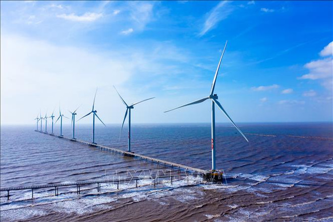 茶荣省东海一号风电厂正式落成 ảnh 1 茶荣省东海一号风电厂正式落成 ảnh 1