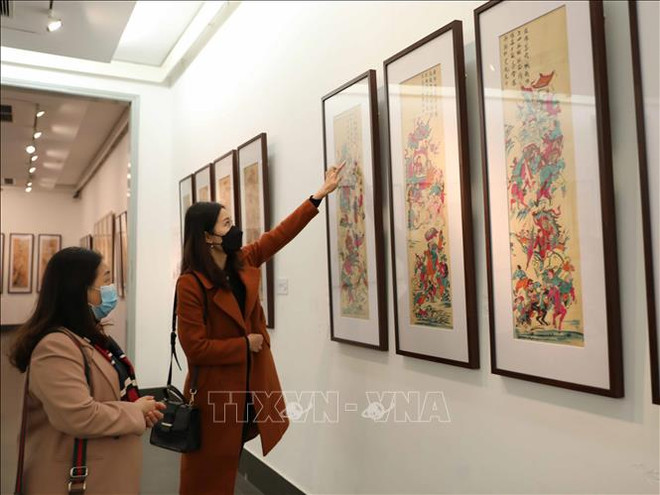 “四条屏民画藏春色”展览开幕 ảnh 2 “四条屏民画藏春色”展览开幕 ảnh 2