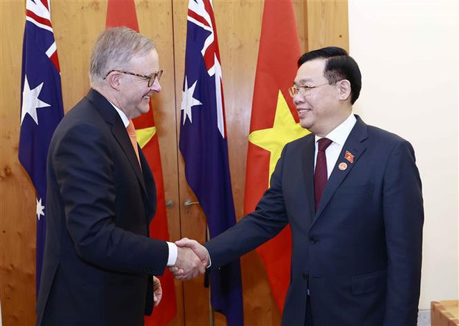 越南国会主席王廷惠会见澳大利亚总理安东尼·阿尔巴尼斯 ảnh 1 越南国会主席王廷惠会见澳大利亚总理安东尼·阿尔巴尼斯 ảnh 1