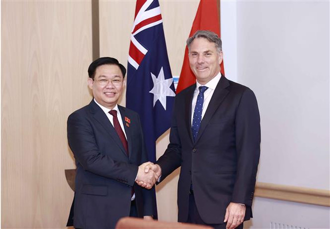 越南国会主席王廷惠会见澳大利亚副总理兼国防部长 ảnh 1 越南国会主席王廷惠会见澳大利亚副总理兼国防部长 ảnh 1