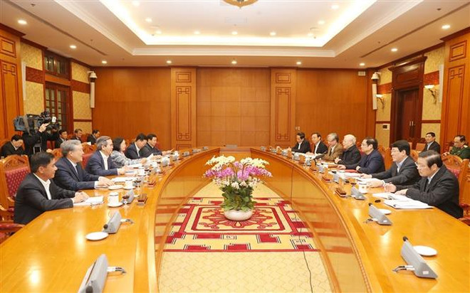 越共中央总书记、国家主席阮富仲主持中央书记处会议---全国欢庆2020年庚子春节 ảnh 2 越共中央总书记、国家主席阮富仲主持中央书记处会议---全国欢庆2020年庚子春节 ảnh 2