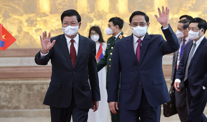 老挝领导访越之旅是两个民族的新历史里程碑 ảnh 3 老挝领导访越之旅是两个民族的新历史里程碑 ảnh 3