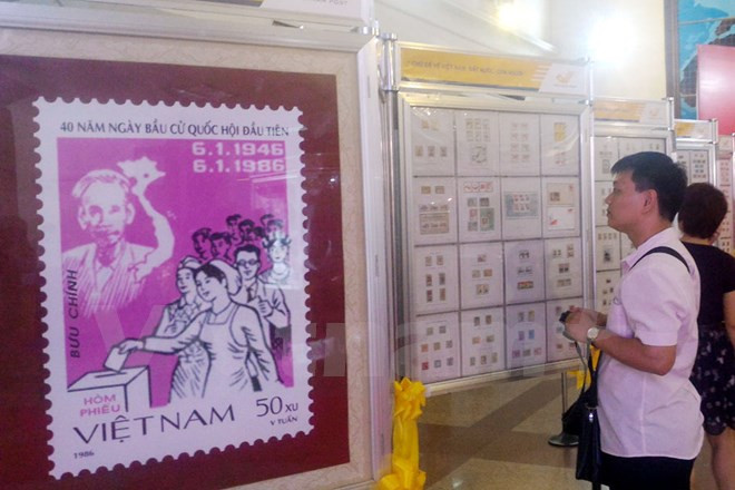 国会代表选举珍贵邮票展开幕 ảnh 1 国会代表选举珍贵邮票展开幕 ảnh 1