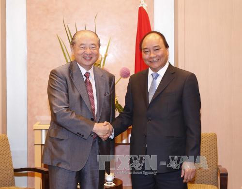 越南政府总理阮春福会见日本三菱集团总裁 ảnh 1 越南政府总理阮春福会见日本三菱集团总裁 ảnh 1