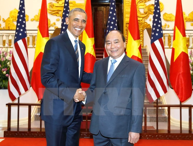 越南政府总理阮春福会见美国总统奥巴马 ảnh 1 越南政府总理阮春福会见美国总统奥巴马 ảnh 1