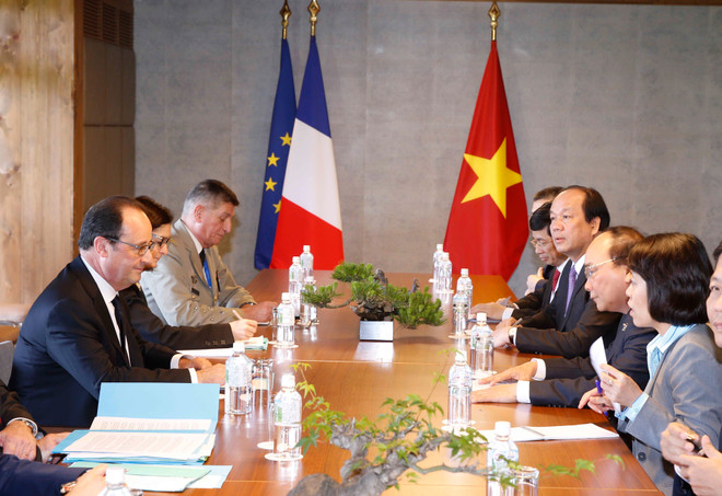 越南政府总理阮春福七国集团峰会期间与各国元首举行双边会晤 ảnh 2 越南政府总理阮春福七国集团峰会期间与各国元首举行双边会晤 ảnh 2