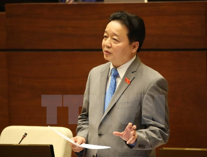 第十四届国会第二次会议: 自然资源与环境部部长陈红河回答国会代表质询 ảnh 1 第十四届国会第二次会议: 自然资源与环境部部长陈红河回答国会代表质询 ảnh 1