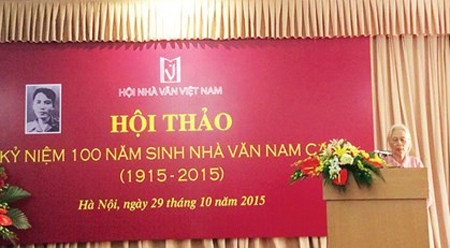 越南著名作家南高诞辰100周年纪念活动在河内举行 ảnh 1 越南著名作家南高诞辰100周年纪念活动在河内举行 ảnh 1