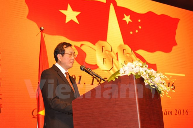 越南驻广州总领事馆举行越中建交66周年招待会 ảnh 1 越南驻广州总领事馆举行越中建交66周年招待会 ảnh 1
