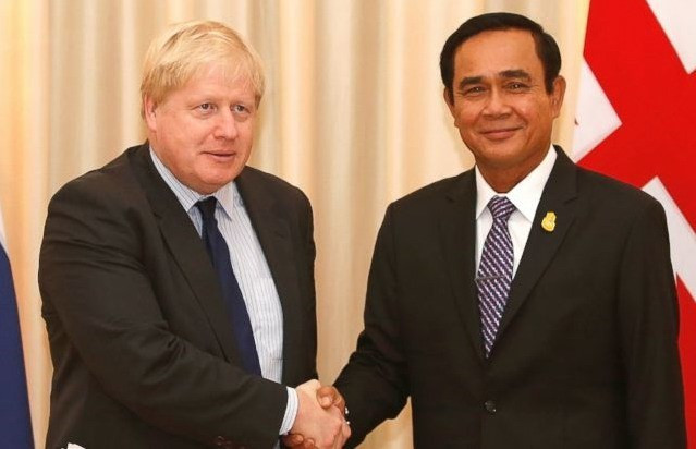 英国外长约翰逊访问泰国 ảnh 1 英国外长约翰逊访问泰国 ảnh 1